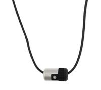 Collier - Morellato - S0197 - Acier inoxydable - Noir/Argent - 44 cm de longueur