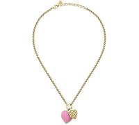 Collier - Morellato - SAVA02 - Plaqué or - Cœurs en émail rose - Longueur 40 cm avec rallonge