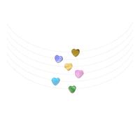 Collier multicolore Love Dopamines Chaîne Portable Coquillage Collier Bijoux Accessoire pour Tenues Tendance Cadeau Fête au quotidien