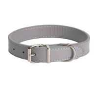 Collier multicolore pour animaux de compagnie | Collier réglable toutes saisons pour chiens et chats, design simple pour chiens de petite, moyenne et grande taille (gris, 1 x 25 cm)