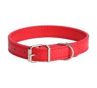 Collier multicolore pour animaux de compagnie | Collier réglable toutes saisons pour chiens et chats, design simple pour chiens de petite, moyenne et grande taille (rouge, 1,3 x 25 cm)