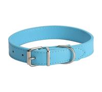 Collier multicolore pour animaux de compagnie | Collier réglable toutes saisons pour chiens et chats, design simple pour chiens de petite, moyenne et grande taille (bleu ciel, 1,3 x 25 cm)
