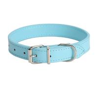 Collier multicolore pour animaux de compagnie | Collier réglable toutes saisons pour chiens et chats, design simple pour chiens de petite, moyenne et grande taille (bleu clair, 1 x 25 cm)