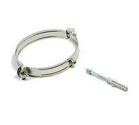 Collier mural, diamètre 200 mm, acier inoxydable, fixation au mur, pour tuyaux, conduits de fumée