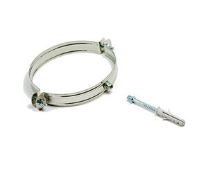 Collier mural, diamètre 200 mm, acier inoxydable, fixation au mur, pour tuyaux, conduits de fumée