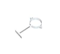 Collier mural galvanisé blanc 125 mm UBBINK 225762