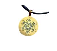 Collier MWO Étoile de David, Oscillateur Multi-Ondes, Disque Polarisé, Bijou de Guérison pour Équilibrer et Stimuler L'Énergie