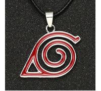 Collier Naruto pendentif de Village, symbole de feuille Konoha, Bronze Ninja, couleur argent, bijoux animés Vintage, ven*KI30817