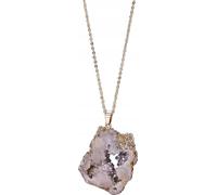 Collier naturel GEODA Cristal MINERALS Amulette 2.5-3.5 cm ROUGE