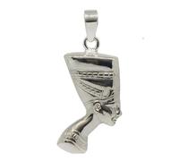 Collier Néfertiti en Argent Massif 925, avec Chaîne 45 cm et Écrin