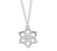 Collier Noble Collection Galadriel Fleur en Argent Sterling