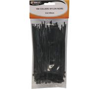 Collier nylon 3,6x140mm noir - lot de 100 pcs SODELEC - 16869