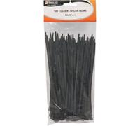 Collier nylon 4,8x200mm noir - lot de 100 pcs SODELEC - 16871
