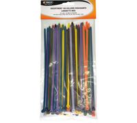 Collier nylon multicolore 4,8x186mm - lot de 100 pcs SODELEC - 16913