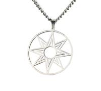 Collier octogonal avec pendentif étoile d'Ishtar Inanna déesse Assyrienne Mythologie grecque antique