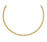 Collier Or 18 Carats 750/000 Maille Corde Jaune - Femme