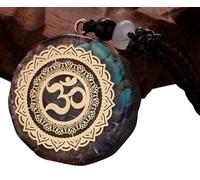 Collier Orgonite Chakras Aum Mandala - Pierre de guérison - Equilibre énergétique - Dépollueur énergétique - Bien être - feng shui