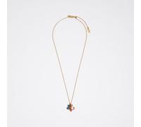 Collier orné d'un bouquet de pierres multicolores et d'une perle dorée UN