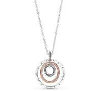 Collier PANDORA avec Pendentif Cercles Bimatières