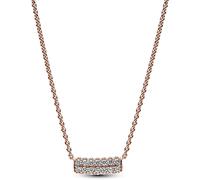 Collier PANDORA Barre Double Rang Pavée Pandora Timeless