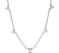 Collier PANDORA Chaîne Station Cœur Triple Pierre