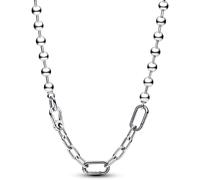 Pandora ME Collier Link et sphère métallique en argent sterling, 45