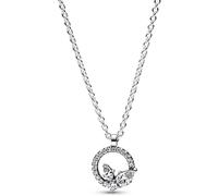Collier PANDORA Pendentif Cercle et Herbier Scintillant