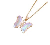 Collier papillon créatif avec chaîne pour clavicule conçue pour le confort et la durabilité - Convient pour les femmes à la pointe de la mode, taille unique, Comme décrit, Comme décrit.
