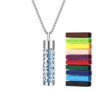 Collier parfumé, un rappel constant de votre amour commun, collier pendentif médaillon d'aromathérapie, collier rétro avec diffuseur d'huile creuse pour femmes et colliers en cuir véritable pour homme