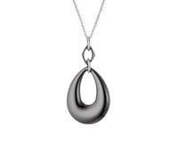 Collier - Paula - Argent Massif Rhodié 925 - Noir - Acier - Femme