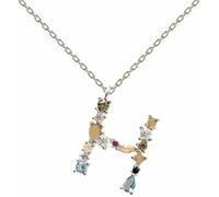 Collier - PDPAOLA - Lettre H - Argent 925 - Zircons - Femme