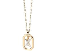 Collier - PDPaola - Lettre X - Doré - Argent sterling - Zircone cubique