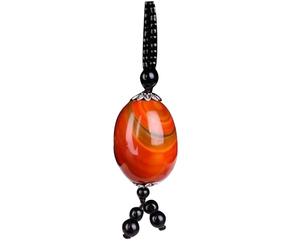Collier Pendentif à l'agate Rouge Naturel (avec Longe) pour Femmes Authentiques Jade
