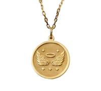 Collier pendentif ailes d'ange en argent sterling 925 22 mm | LK_NLC_01630 | Pendentif zen bijou bohème et spirituel pour la méditation idéal pour le yoga et les yogis au quotidien avec une .