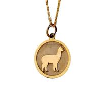 Collier pendentif alpaga en argent sterling 925 plaqué or |LK_NLC_01005 | Bijou pendentif insecte délicat ailes décoratives idéal au quotidien pour les passionnés de nature avec chaîne de 45 cm.
