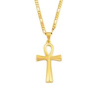 Collier pendentif Ankh symbole de l'Égypte ancienne grande taille Charm clé du Nil Amulette africaine Bijoux pour homme femme #200109 Dextéreux et professionnel