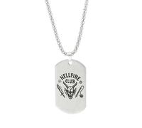 Collier Pendentif Argent Bijoux Hommes Femmes Necklace Chaîne Ras De Cou Collier Pendentif Accessoires Cadeau Pour Fans Strangerthings