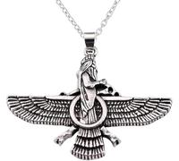 Collier Pendentif Bijoux Ahura Mazda Déclaration Collier Hommes Zoroastrisme Iranien Cuture Persan Empire Colliers pour Femmes Anniversaire la fête Cadeau