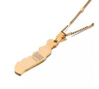 Collier Pendentif Bijoux Carte en Acier Inoxydable de Togolaise Pendentif Colliers Carte Togo Carte Chaîne Bijoux Cadeau d'anniversaire de noël