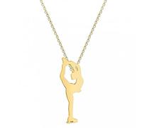 Collier Pendentif Bijoux Patinage sur Glace Sports Collier Femmes Bijoux Artistique Pendentif Collier Filles s Anniversaire Cadeau d'anniversaire élégant et Minimaliste pour la fête des mères