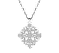 Collier pendentif Chandle Jerusalem Cross CZ pour hommes et femmes