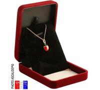 collier Pendentif coccinelle et sa chaine 45cm en vrai plaqué or garanti avec boite coffret cadeau pour femme enfant fille