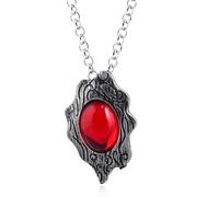 Collier pendentif DMC Devil Maycry Amulette Devil Hunter Dante Perfect Colliers en cristal rouge pour femmes Bijoux ras-du-cou pour hommes