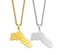 Collier Pendentif Drapeau Carte - Breloques De Grande Taille Colliers Pendentif Kurdistan, Collier D'Amitié Bijoux Kurdes Jaune/Blanc Pour Femmes Hommes Bijoux Cadeau De Fête De Vacances,Jaune,45Cm