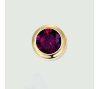 Collier pendentif en acier inoxydable avec strass, 12 couleurs, pierre de naissance, pour la fabrication de bijoux, accessoires DIY pour femmes, juin, améthyste, couleur or rose