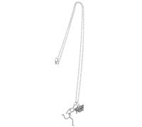 Collier Pendentif en Alliage de Zinc Coureur Argenté pour Marathon | Chaîne Réglable, Design Unique, pour Hommes et Femmes, Bijou Sport, Ne Se Décolore Pas