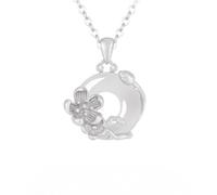 Collier Pendentif En Argent pour Femme Argent Sterling 925 Collier D'Anniversaire avec Pendentif Représentant Douze Divinités Florales pour Épouse Mère Petite Amie Fille Amie - Coffret Cadeau -