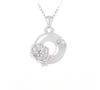 Collier Pendentif En Argent pour Femme Argent Sterling 925 Collier D'Anniversaire avec Pendentif Représentant Douze Divinités Florales pour Épouse Mère Petite Amie Fille Amie - Coffret Cadeau -