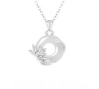 Collier Pendentif En Argent pour Femme Collier D'Anniversaire En Argent Sterling 925 avec Pendentif Représentant Douze Divinités Florales pour Épouse Mère Petite Amie Fille Amie - Coffret Cadeau