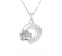 Collier Pendentif En Argent pour Femme Collier D'Anniversaire En Argent Sterling 925 avec Pendentif Représentant Douze Divinités Florales pour Épouse Mère Petite Amie Fille Amie - Coffret Cadeau